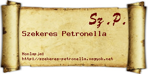 Szekeres Petronella névjegykártya